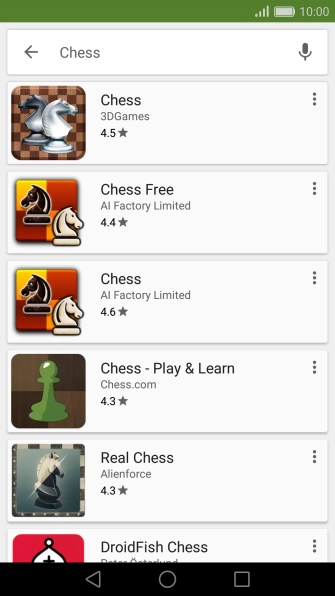 Press the required app.