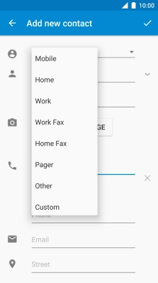 Press the required number type.