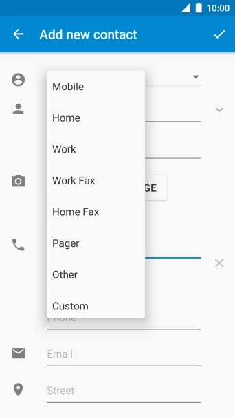 Press the required number type.