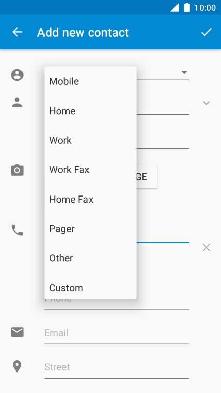 Press the required number type.