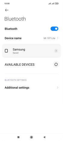 Press the Home key to return to the home screen.