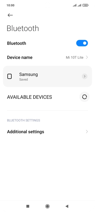 Press the Home key to return to the home screen.