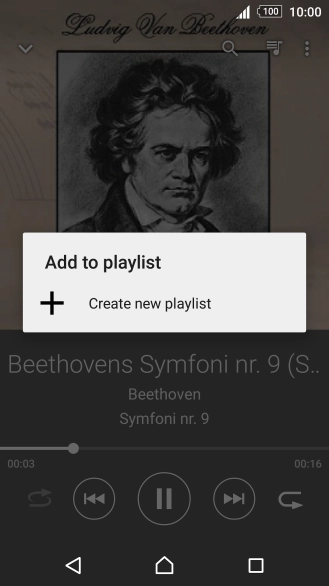 Press Create new playlist.