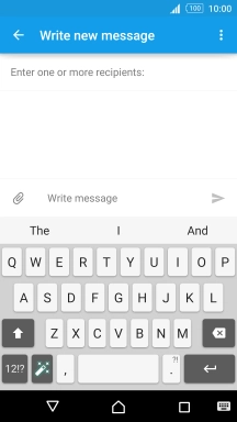 Open a new note, message or email message to bring up the keypad and your phone is ready for text input.