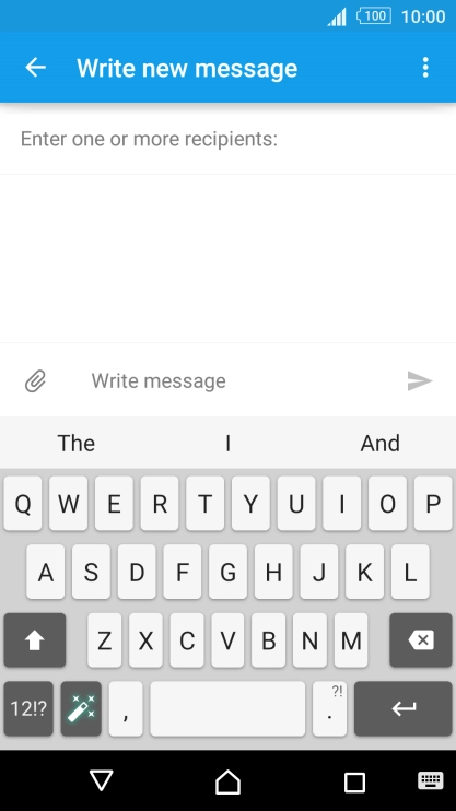 Open a new note, message or email message to bring up the keypad and your phone is ready for text input.