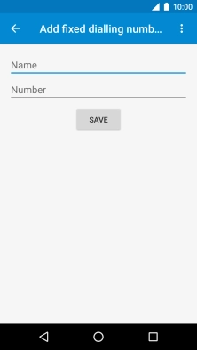 Press Name and key in the required name.