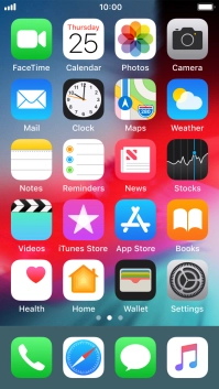 Press the message icon.