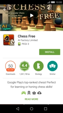 Press INSTALL and follow the instructions on the screen to install the app.