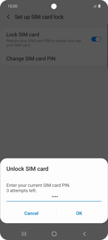 Key in your PIN and press OK.