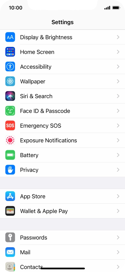 Press Home Screen.