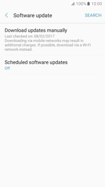 Press Download updates manually. If a new software version is available, it's displayed. Follow the instructions on the screen to update the phone software.