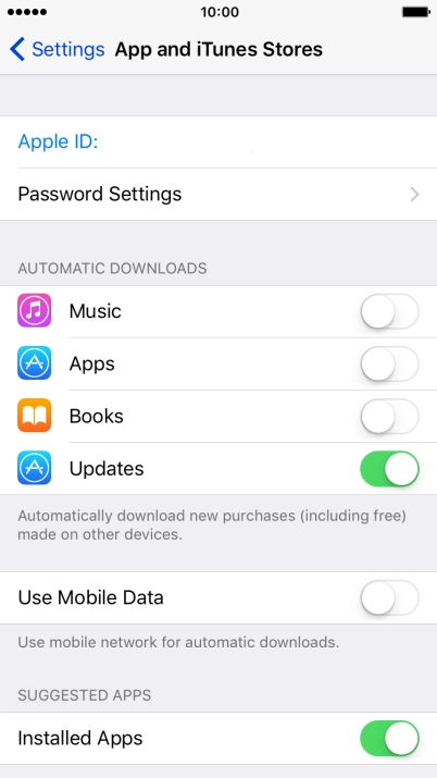 Press the Home key to return to the home screen.