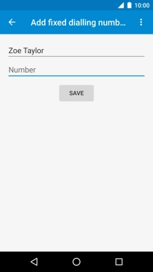 Press Number and key in the required phone number.