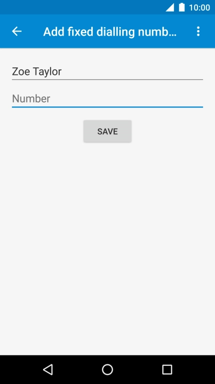 Press Number and key in the required phone number.