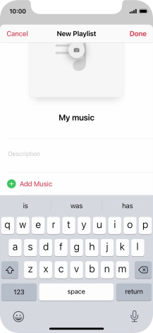 Press Add Music.