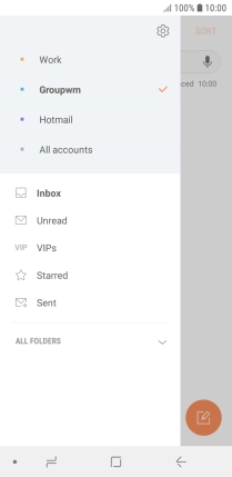 Press the settings icon.