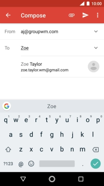 Press the required contact.