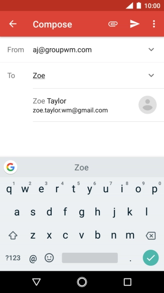 Press the required contact.