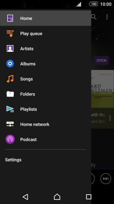 Press the required category and go to the required audio file.
