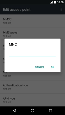Key in 01 and press OK.