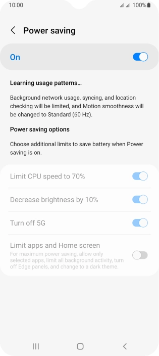 Press the Home key to return to the home screen.