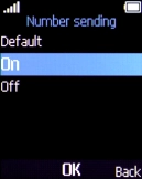 Select On to turn on caller identification.
