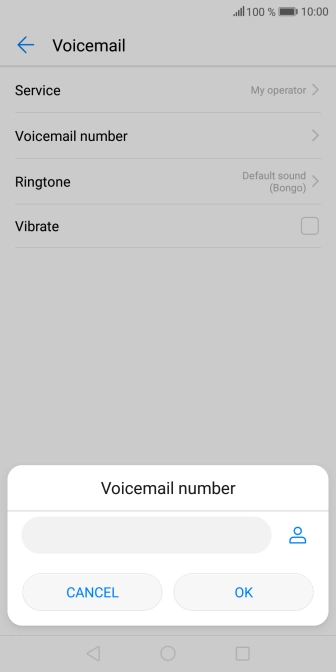 Key in (prefix) 5 (your phone number) and press OK.