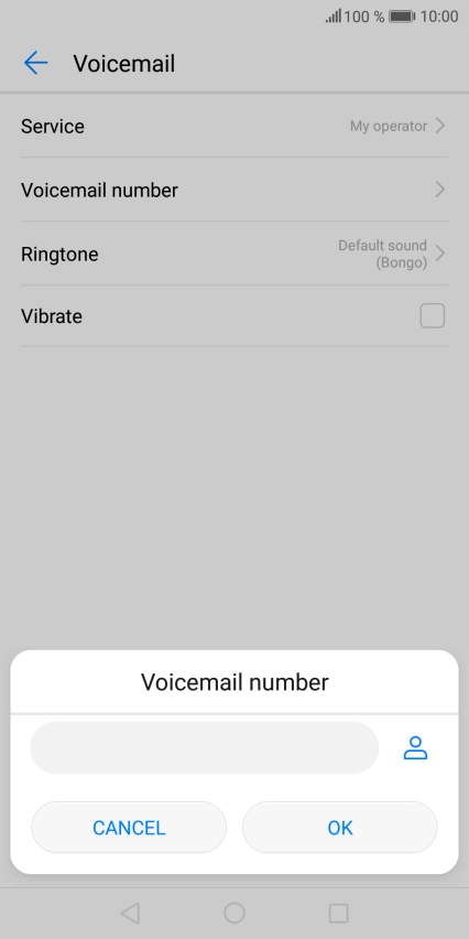 Key in (prefix) 5 (your phone number) and press OK.