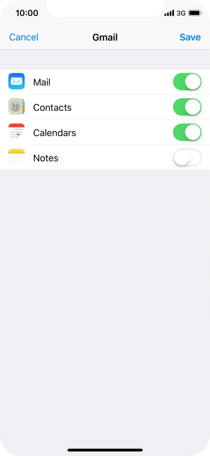 If this screen is displayed, you email account has been recognised and set up automatically. Follow the instructions on the screen to key in more information and finish setting up your phone.