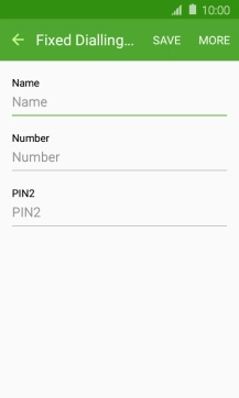 Press Name and key in the required name.