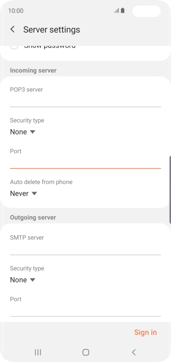 Press the drop down list below 