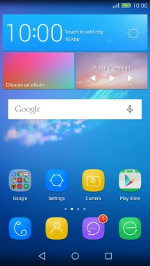 When the battery charging icon is displayed, the battery is charging.
