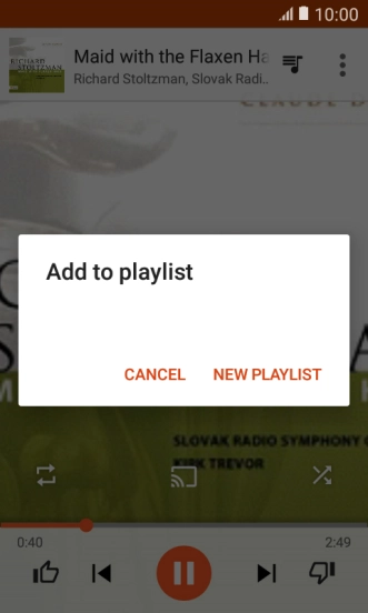 Press NEW PLAYLIST.