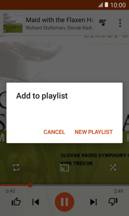 Press NEW PLAYLIST.