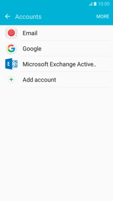 If this screen is displayed, you email account has been recognised and set up automatically. Follow the instructions on the screen to key in more information and finish setting up your phone.