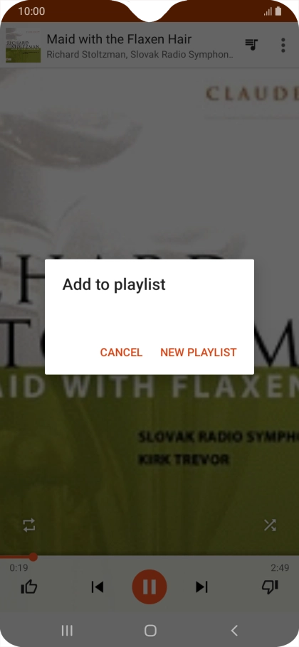 Press NEW PLAYLIST.