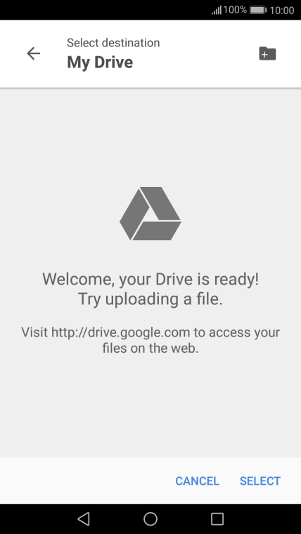 Press the new folder icon.