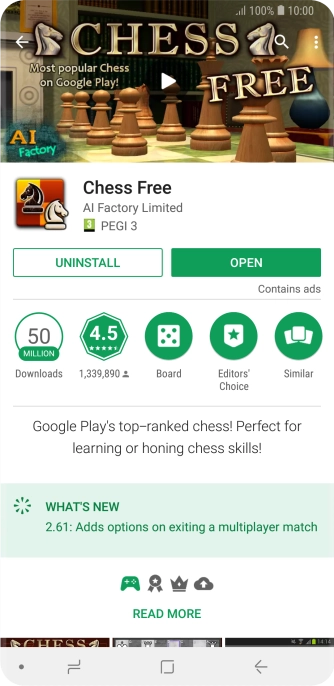 Press UNINSTALL.