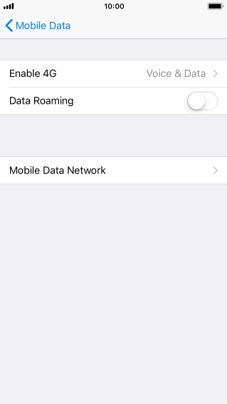 Press Mobile Data Network.