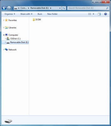 Go to the required folder in your computer's or your phone's file system.