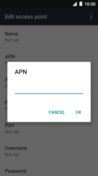 Key in mms.vodafone.net and press OK.