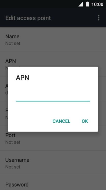 Key in mms.vodafone.net and press OK.