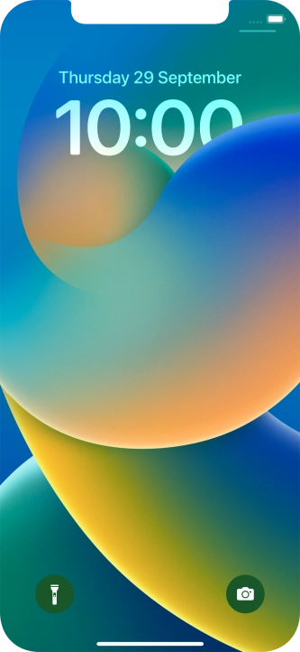 Slide your finger upwards starting from the bottom of the screen.