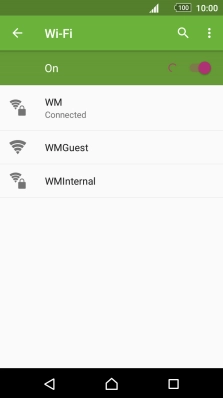 Press the Home key to return to the home screen.