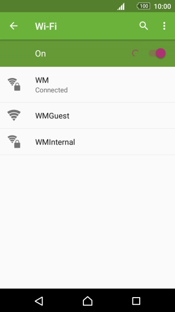 Press the Home key to return to the home screen.