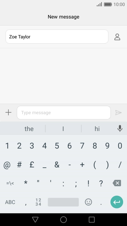 Press the required numbers and symbols.