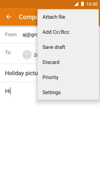 Press Attach file.