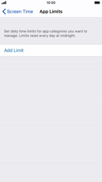 Press Add Limit.
