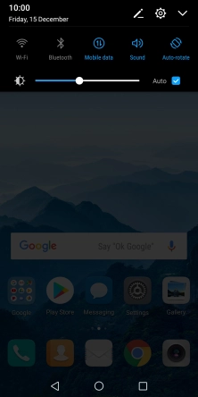 Press Mobile data to turn the function on or off.