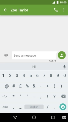 Press the required numbers and symbols.